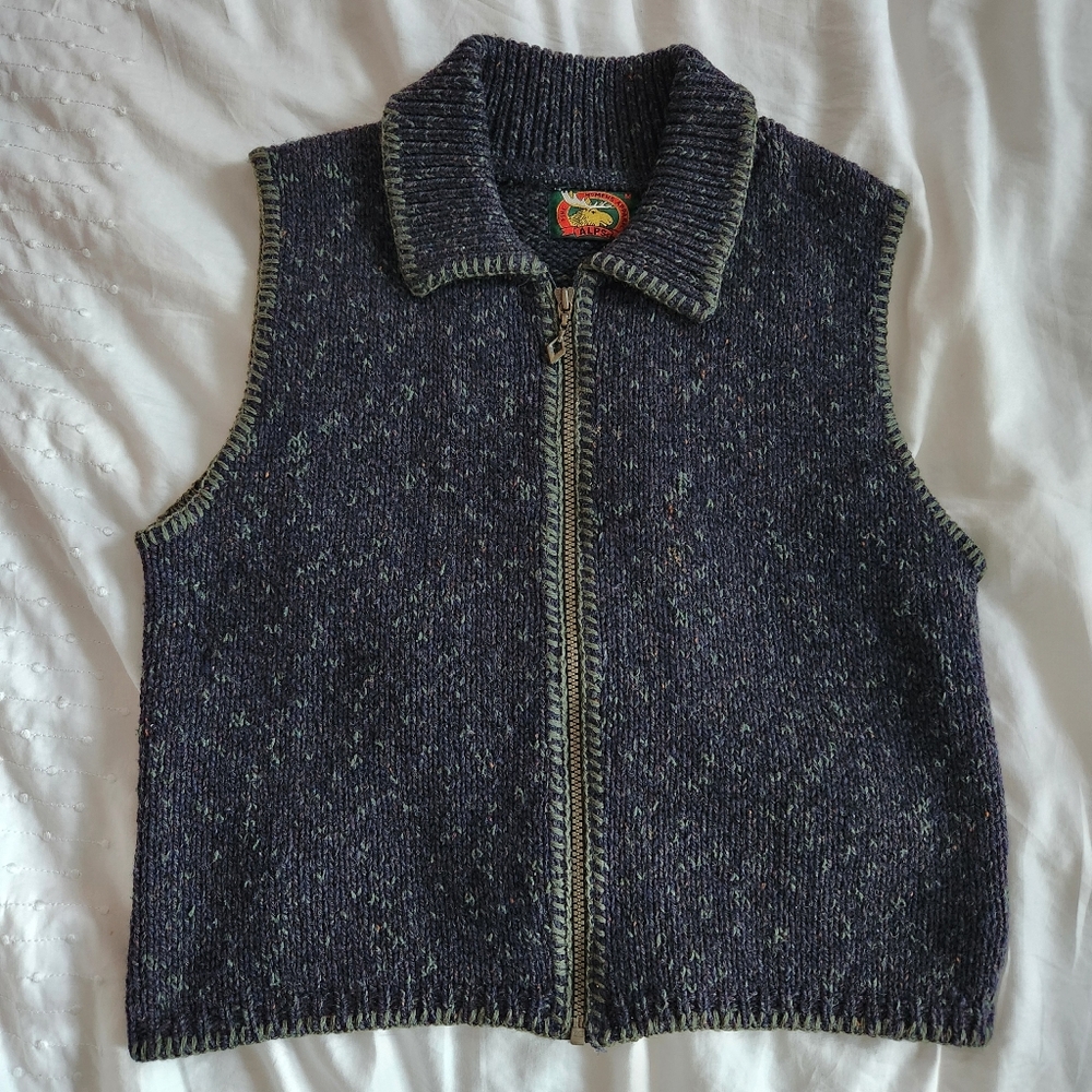 ALPS Women’s Wool Zip Vest –Size M